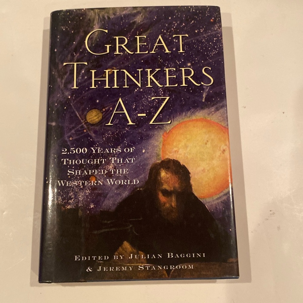 “Great Thinkers A - Z,” hardcover with dust jacket